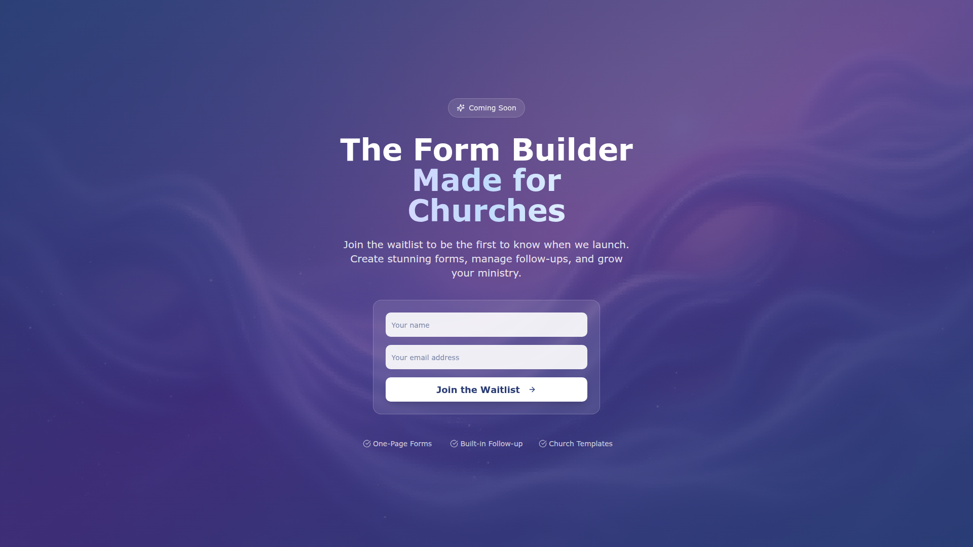 MinistryForms.com — a form builder made for churches